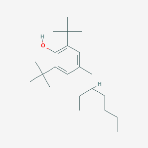 molecular formula C22H38O B14220261 2,6-Di-tert-butyl-4-(2-ethylhexyl)phenol CAS No. 816462-78-9