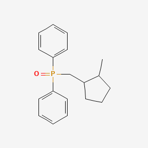 molecular formula C19H23OP B14220266 Phosphine oxide, [(2-methylcyclopentyl)methyl]diphenyl- CAS No. 525596-85-4