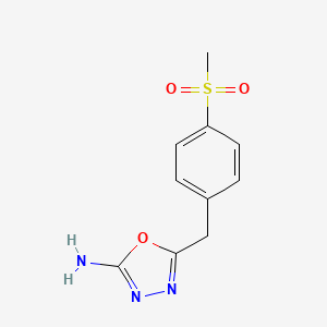 5-(4-(Methylsulfonyl)benzyl)-1,3,4-oxadiazol-2-amine