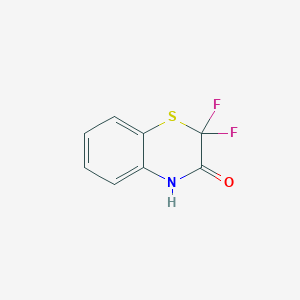 molecular formula C8H5F2NOS B1422034 2,2-Difluoro-(2H)-1,4-benzothiazin-3(4H)-one CAS No. 1216262-47-3