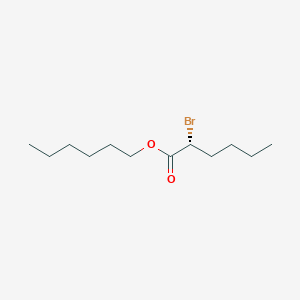 molecular formula C12H23BrO2 B14220347 hexyl (2R)-2-bromohexanoate CAS No. 821786-04-3