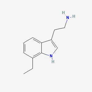 molecular formula C12H16N2 B1422041 2-(7-ethyl-1H-indol-3-yl)ethan-1-amine CAS No. 910380-49-3