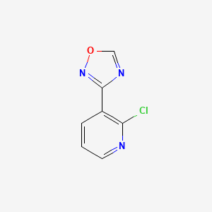 molecular formula C7H4ClN3O B1422043 2-Chloro-3-(1,2,4-oxadiazol-3-yl)pyridine CAS No. 1268334-78-6