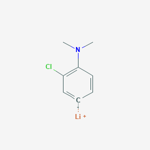 molecular formula C8H9ClLiN B14220453 lithium;2-chloro-N,N-dimethylbenzene-4-id-1-amine CAS No. 718642-14-9