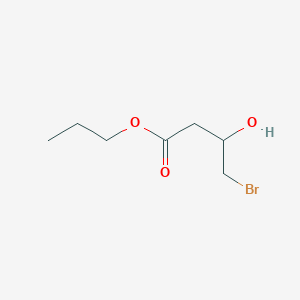 molecular formula C7H13BrO3 B14220455 Propyl 4-bromo-3-hydroxybutanoate CAS No. 828276-58-0