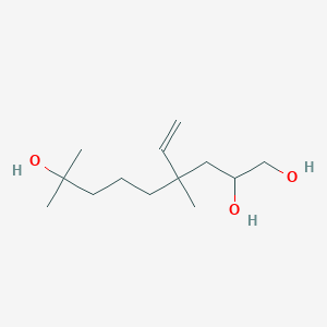 molecular formula C13H26O3 B142205 4-Ethenyl-4,8-dimethylnonane-1,2,8-triol CAS No. 130703-28-5