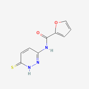 molecular formula C9H7N3O2S B1422053 N-(6-Sulfanylpyridazin-3-yl)furan-2-carboxamide CAS No. 1286719-94-5