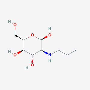 molecular formula C9H19NO5 B14220532 2-Deoxy-2-(propylamino)-alpha-L-glucopyranose CAS No. 775536-43-1