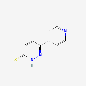 molecular formula C9H7N3S B1422054 6-(Pyridin-4-yl)pyridazine-3-thiol CAS No. 1286720-21-5