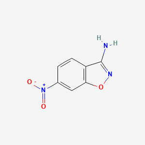 molecular formula C7H5N3O3 B1422056 6-Nitrobenzo[d]isoxazol-3-amine CAS No. 89793-83-9