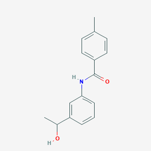 molecular formula C16H17NO2 B14220566 N-[3-(1-hydroxyethyl)phenyl]-4-methylbenzamide CAS No. 791841-93-5