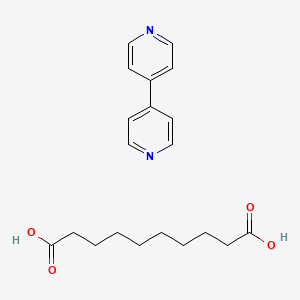 molecular formula C20H26N2O4 B14220567 Decanedioic acid;4-pyridin-4-ylpyridine CAS No. 549507-56-4