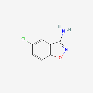 molecular formula C7H5ClN2O B1422057 5-Chloro-1,2-benzoxazol-3-amine CAS No. 73498-24-5