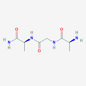 molecular formula C8H16N4O3 B14220580 L-Alanylglycyl-L-alaninamide CAS No. 545382-62-5