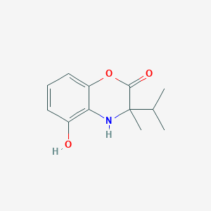 molecular formula C12H15NO3 B14220632 5-hydroxy-3-methyl-3-propan-2-yl-4H-1,4-benzoxazin-2-one CAS No. 828246-29-3