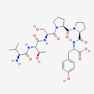 molecular formula C31H46N6O10 B14220662 L-Valyl-L-threonyl-L-seryl-L-prolyl-L-prolyl-L-tyrosine CAS No. 550348-23-7
