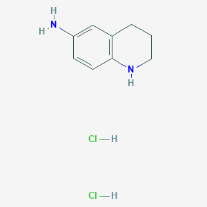molecular formula C9H14Cl2N2 B1422067 1,2,3,4-Tetrahydro-quinolin-6-ylamine dihydrochloride CAS No. 1309976-07-5