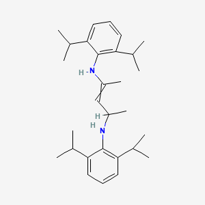 molecular formula C29H44N2 B14220675 N~2~,N~4~-Bis[2,6-di(propan-2-yl)phenyl]pent-2-ene-2,4-diamine CAS No. 823234-23-7