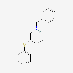 molecular formula C17H21NSe B14220685 Benzenemethanamine, N-[2-(phenylseleno)butyl]- CAS No. 831200-63-6