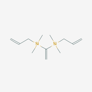 molecular formula C12H24Si2 B14220712 Silane, ethenylidenebis[dimethyl-2-propenyl- CAS No. 824985-55-9