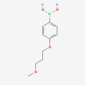 molecular formula C10H15BO4 B1422072 4-(3-Methoxypropoxy)phenylboronic acid CAS No. 279262-35-0