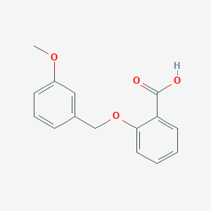 molecular formula C15H14O4 B14220732 Benzoic acid, 2-[(3-methoxyphenyl)methoxy]- CAS No. 820234-28-4