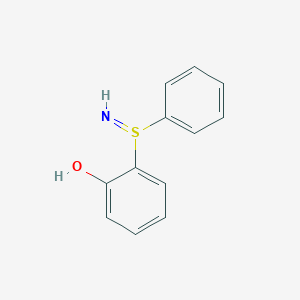molecular formula C12H11NOS B14220743 Phenol, 2-(S-phenylsulfinimidoyl)- CAS No. 827044-68-8