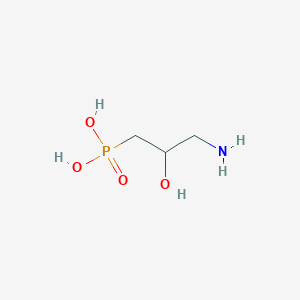 molecular formula C3H10NO4P B14220756 Phosphonic acid, (3-amino-2-hydroxypropyl)- CAS No. 569685-53-6
