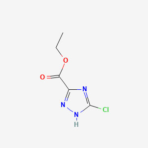 molecular formula C5H6ClN3O2 B1422079 Ethyl 5-chloro-1H-1,2,4-triazole-3-carboxylate CAS No. 774608-88-7