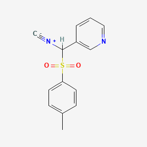 molecular formula C14H12N2O2S B1422080 3-(Isocyano(tosyl)methyl)pyridine CAS No. 1067660-10-9