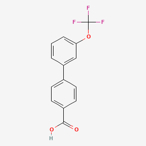 molecular formula C14H9F3O3 B1422083 4-(3-Trifluoromethoxyphenyl)benzoic acid CAS No. 1093758-81-6
