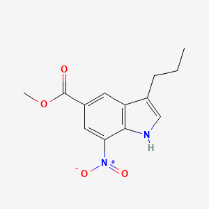 molecular formula C13H14N2O4 B14220838 Methyl 7-nitro-3-propyl-1h-indole-5-carboxylate CAS No. 790254-21-6