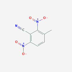 molecular formula C8H5N3O4 B1422084 3-甲基-2,6-二硝基苯甲腈 CAS No. 948-30-1