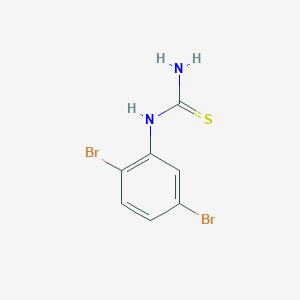 molecular formula C7H6Br2N2S B1422087 1-(2,5-Dibromophenyl)thiourea CAS No. 854890-84-9