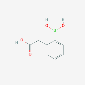 molecular formula C8H9BO4 B1422089 2-(2-Boronophenyl)acetic acid CAS No. 1001108-64-0