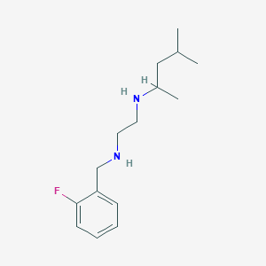 molecular formula C15H25FN2 B14220895 N~1~-[(2-Fluorophenyl)methyl]-N~2~-(4-methylpentan-2-yl)ethane-1,2-diamine CAS No. 627523-08-4