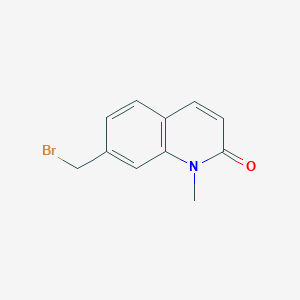 molecular formula C11H10BrNO B142209 7-(Bromomethyl)-1-methylquinolin-2(1H)-one CAS No. 133032-61-8