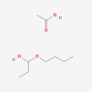 molecular formula C9H20O4 B14220900 Acetic acid;1-butoxypropan-1-ol CAS No. 823814-41-1
