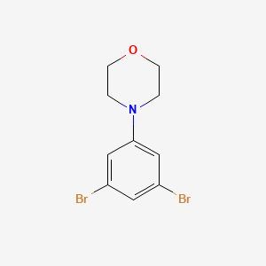 molecular formula C10H11Br2NO B1422097 4-(3,5-Dibromophenyl)morpholine CAS No. 27173-18-8