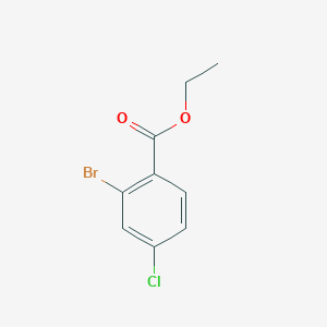molecular formula C9H8BrClO2 B1422099 2-溴-4-氯苯甲酸乙酯 CAS No. 690260-90-3