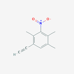 molecular formula C11H11NO2 B14220998 1-Ethynyl-2,4,5-trimethyl-3-nitrobenzene CAS No. 827319-18-6