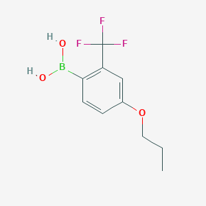 molecular formula C10H12BF3O3 B1422100 (4-Propoxy-2-(trifluoromethyl)phenyl)boronic acid CAS No. 1186482-51-8