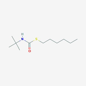 molecular formula C11H23NOS B14221045 Carbamothioic acid, (1,1-dimethylethyl)-, S-hexyl ester CAS No. 534572-37-7