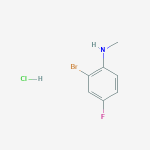 molecular formula C7H8BrClFN B1422107 2-Bromo-4-fluoro-N-methylaniline hydrochloride CAS No. 1037138-94-5