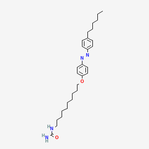 molecular formula C29H44N4O2 B14221073 N-(10-{4-[(E)-(4-Hexylphenyl)diazenyl]phenoxy}decyl)urea CAS No. 629647-41-2