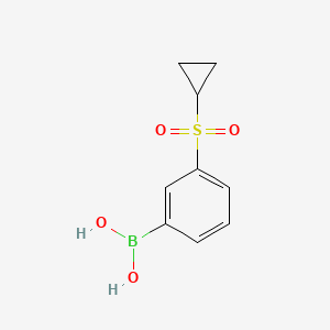 molecular formula C9H11BO4S B1422109 (3-(Cyclopropylsulfonyl)phenyl)boronic acid CAS No. 1020204-12-9