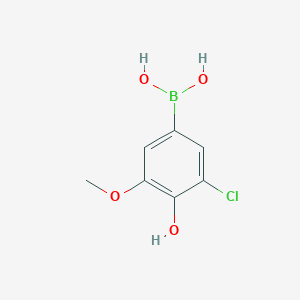 molecular formula C7H8BClO4 B1422110 (3-Chloro-4-hydroxy-5-methoxyphenyl)boronic acid CAS No. 919496-57-4