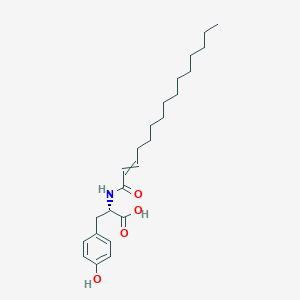 molecular formula C24H37NO4 B14221131 N-Pentadec-2-enoyl-L-tyrosine CAS No. 825637-87-4