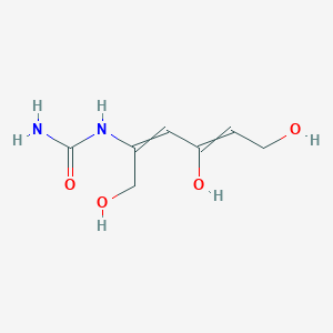 molecular formula C7H12N2O4 B14221161 N-(1,4,6-Trihydroxyhexa-2,4-dien-2-yl)urea CAS No. 629649-07-6