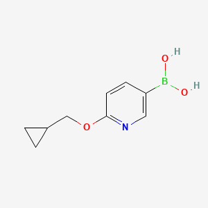 molecular formula C9H12BNO3 B1422117 (6-(环丙基甲氧基)吡啶-3-基)硼酸 CAS No. 1028749-31-6